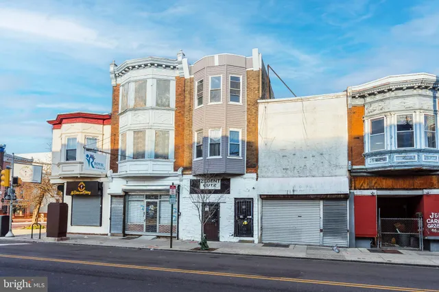 a front view of a large building