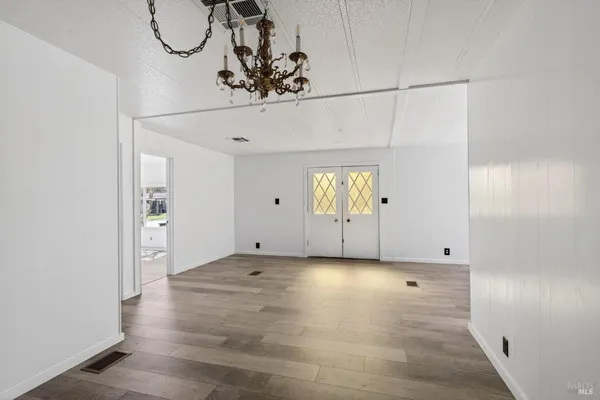 a view of an empty room