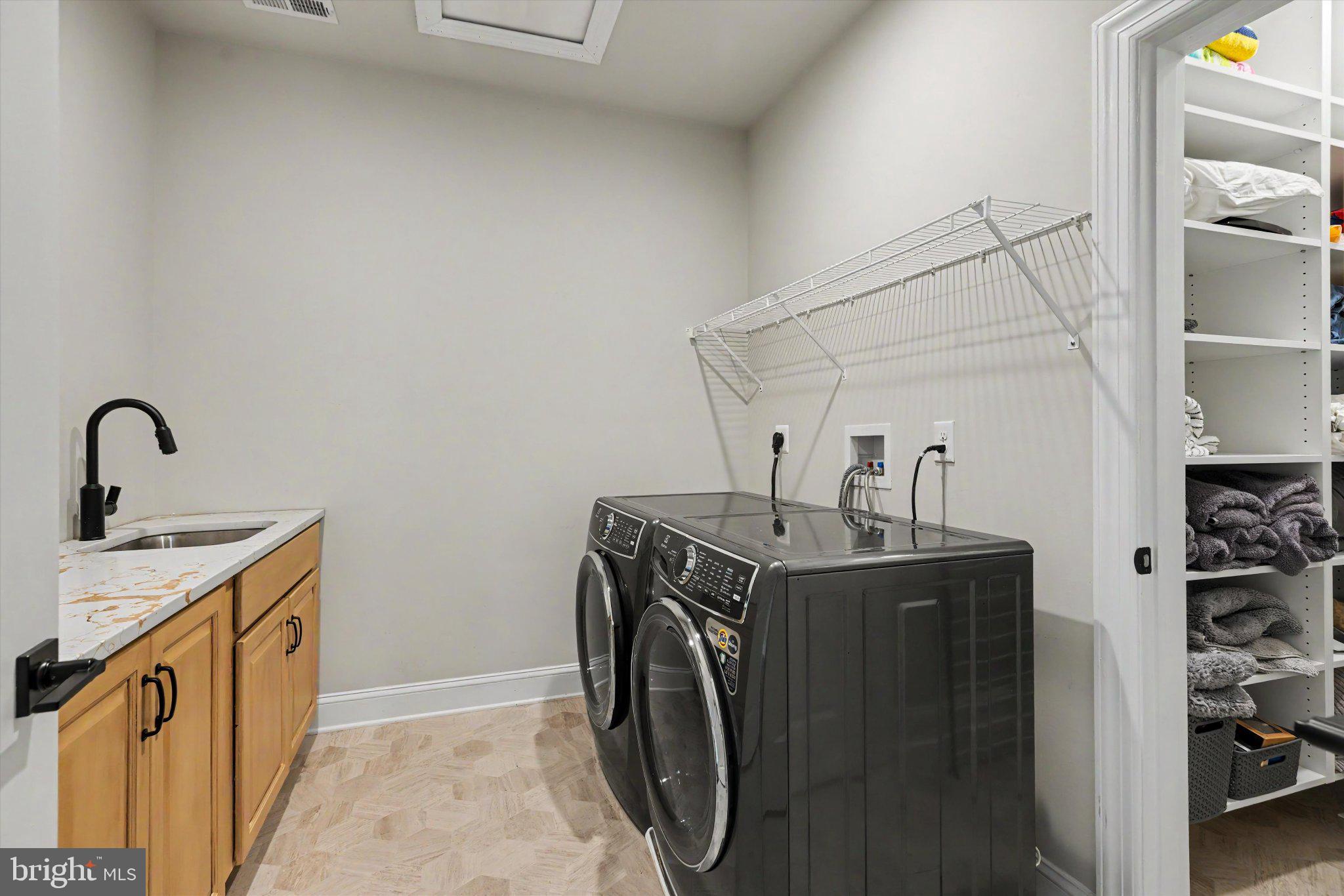 7 Pettit's Bridge Road Jamison, PA 18929 - Photo 48 of 69 Laundry room with sleek appliances on upper level.