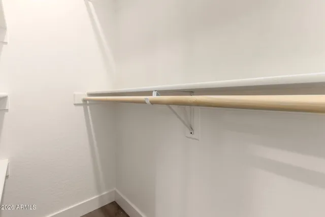 a close up view of racks on the wall