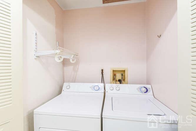 114 Redbud Road Piscataway, NJ 08854 - Photo 22 of 28 a utility room with dryer and washer