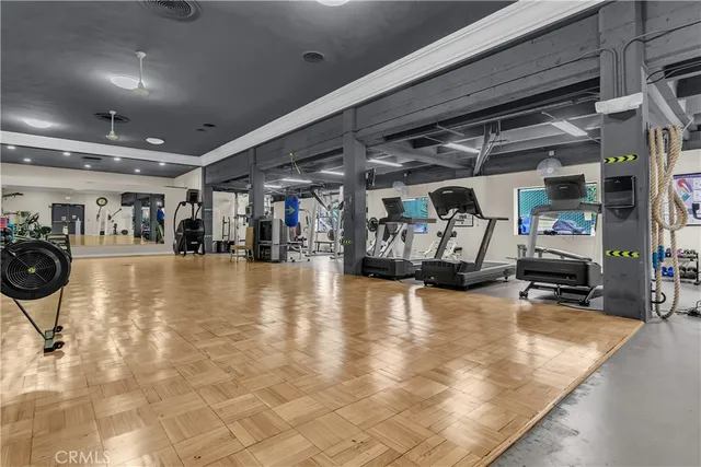 a view of a gym