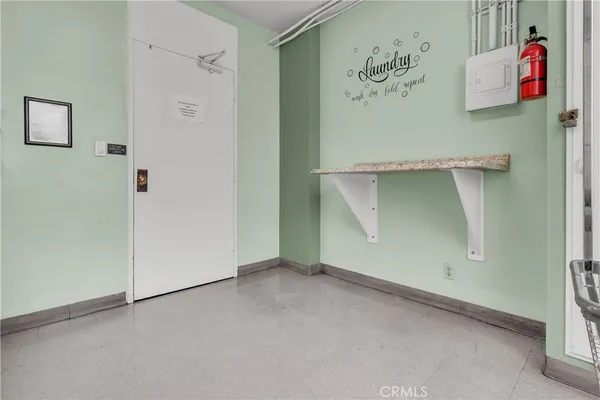 a view of hallway with stairs