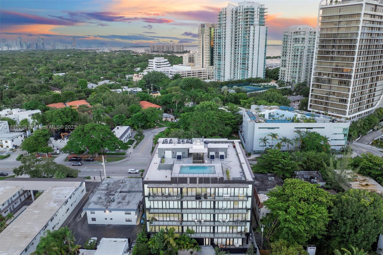 3156 Southwest 27th Avenue, Unit 203 Miami, FL 33133 - Photo 29 of 34 a view of a city that has tall buildings