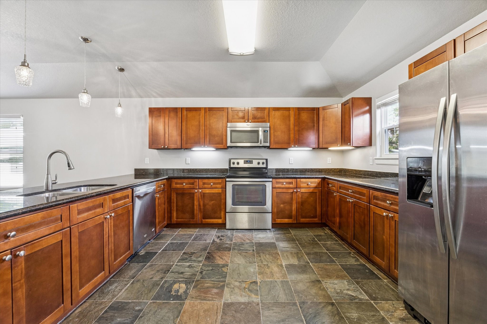 282 Debbie Lane San Leon, TX 77539 - Photo 9 of 29 a kitchen with stainless steel appliances granite countertop a stove sink and cabinets