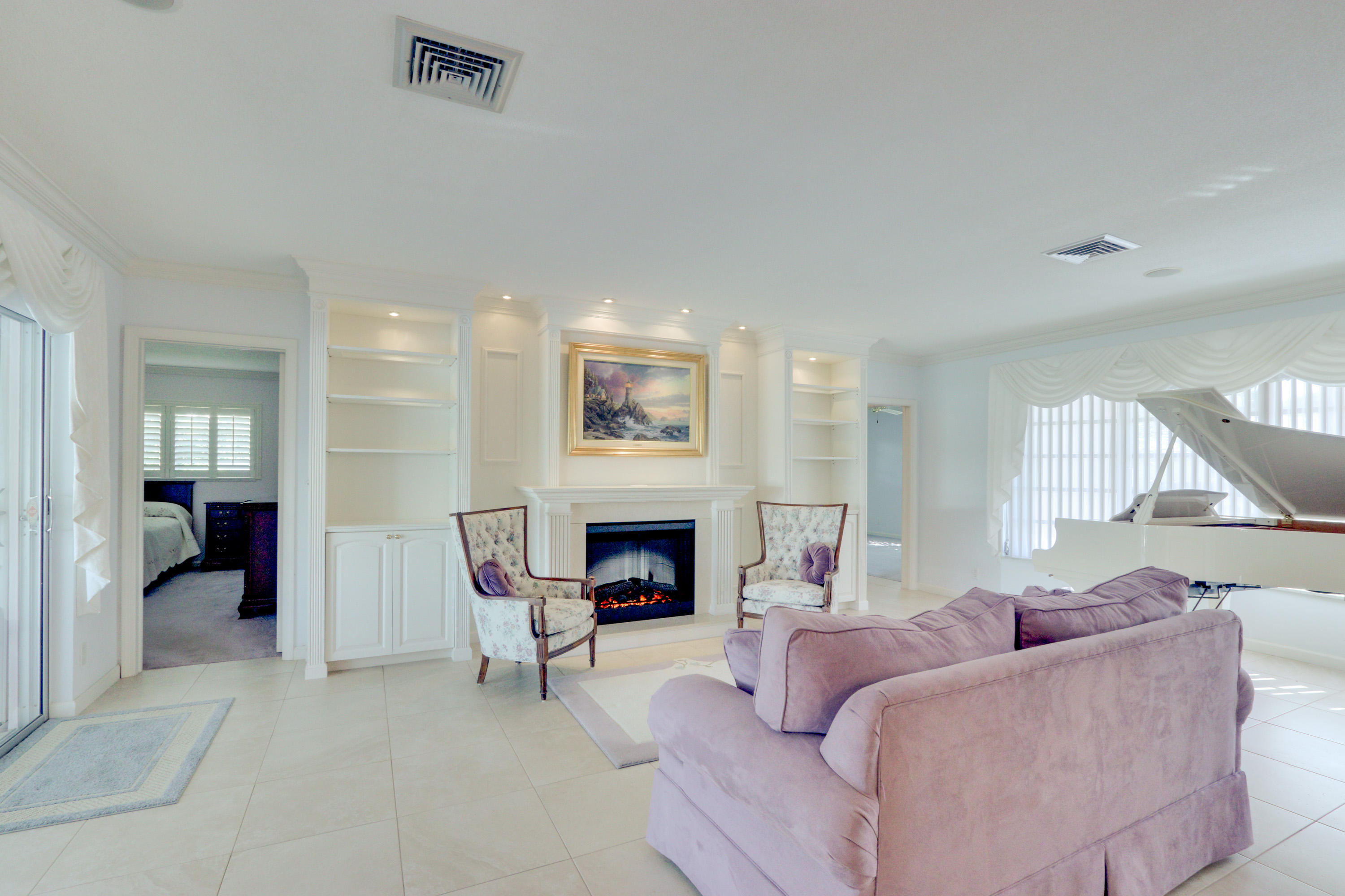 753 Bayberry Terrace Boca Raton, FL 33486 - Photo 12 of 33 Living Room with fireplace