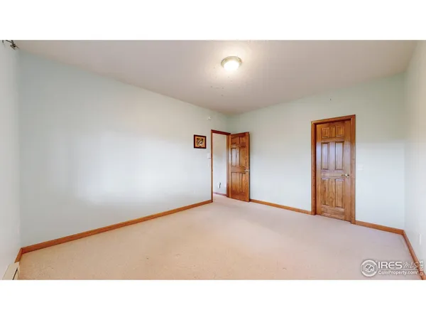 a open hall with a bench