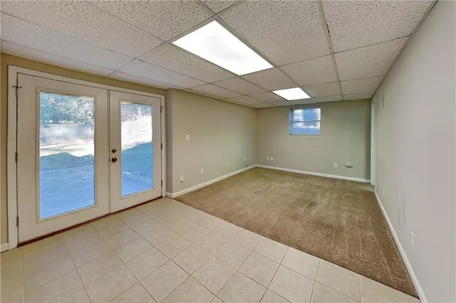 a view of empty room