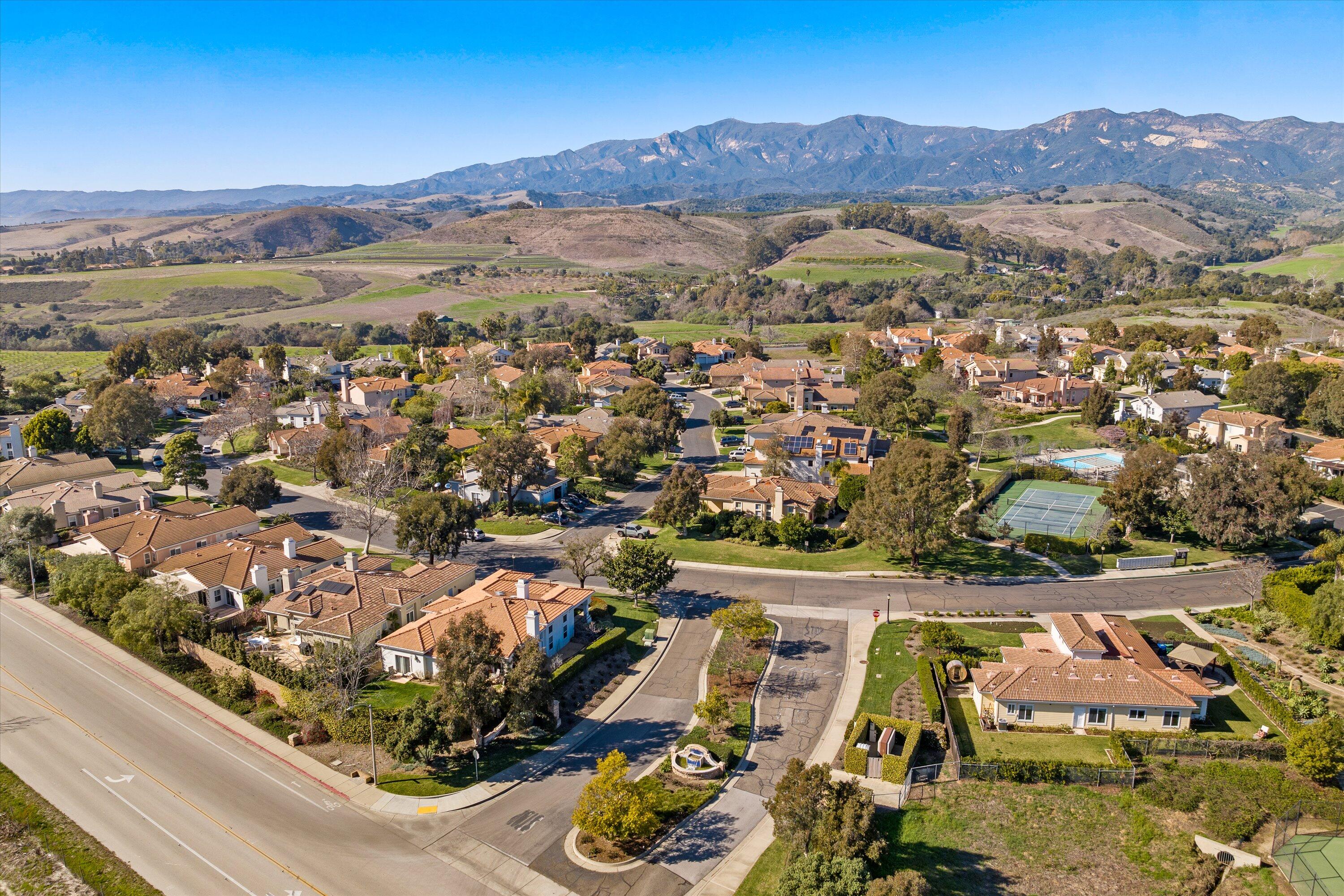 7926 Winchester Circle Goleta, CA 93117 - Photo 49 of 56 an aerial view of residential houses with outdoor space
