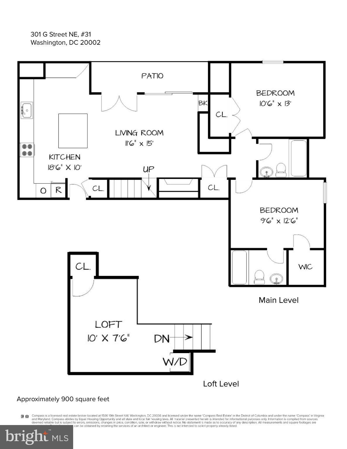 301 G Street Northeast, Unit 31 Washington, DC 20002 - Photo 30 of 30 Floor Plan