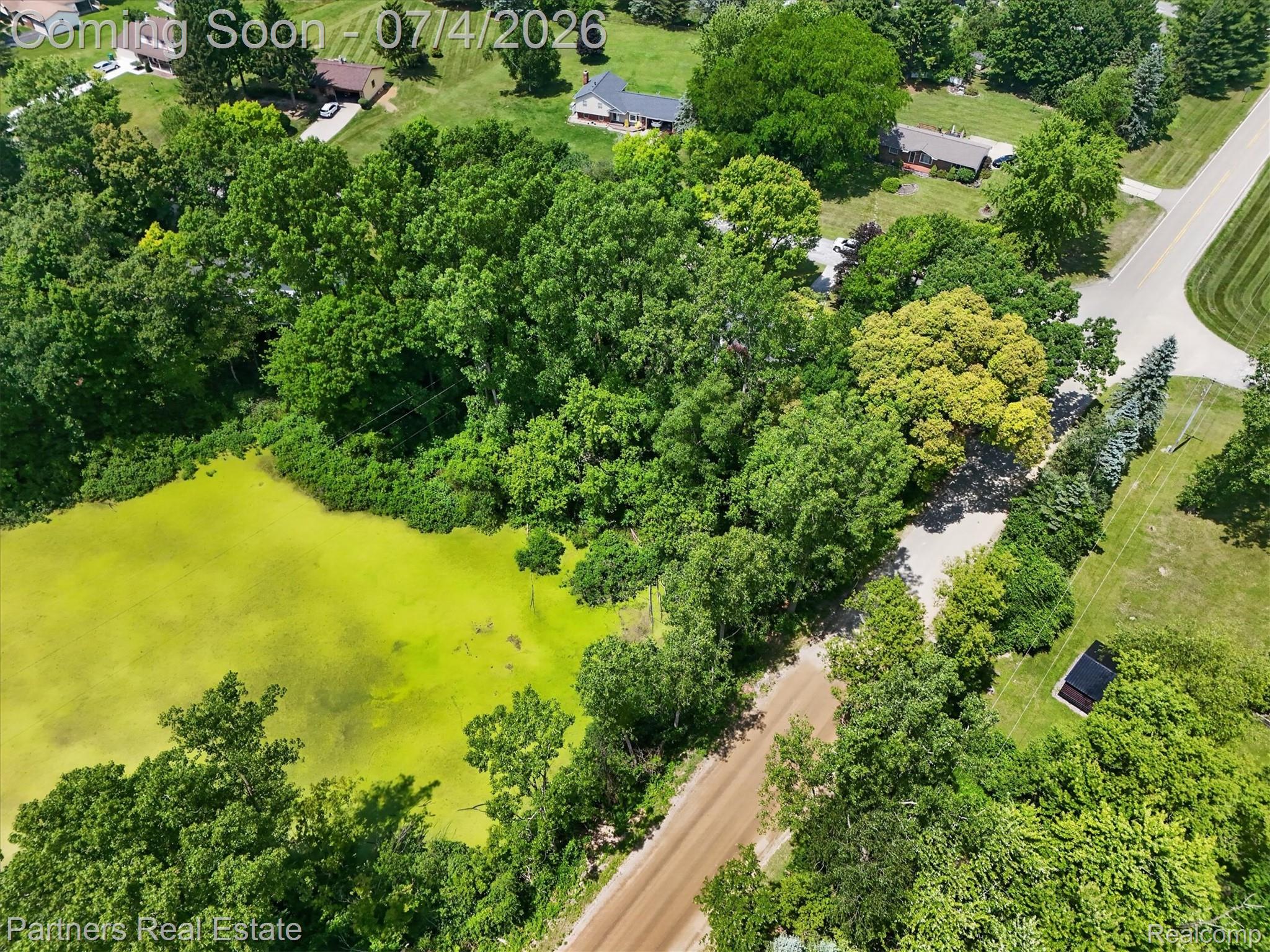 2500 Hubert Road Brighton, MI 48114 - Photo 50 of 53 Expansive natural landscape featuring dense tree coverage and a verdant body of water
