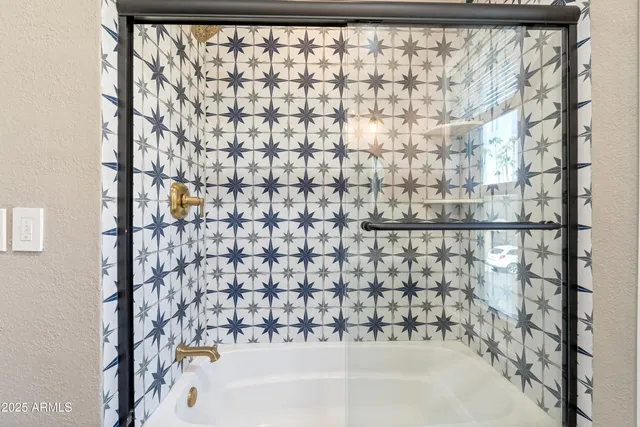 a workspace with furniture and a potted plant