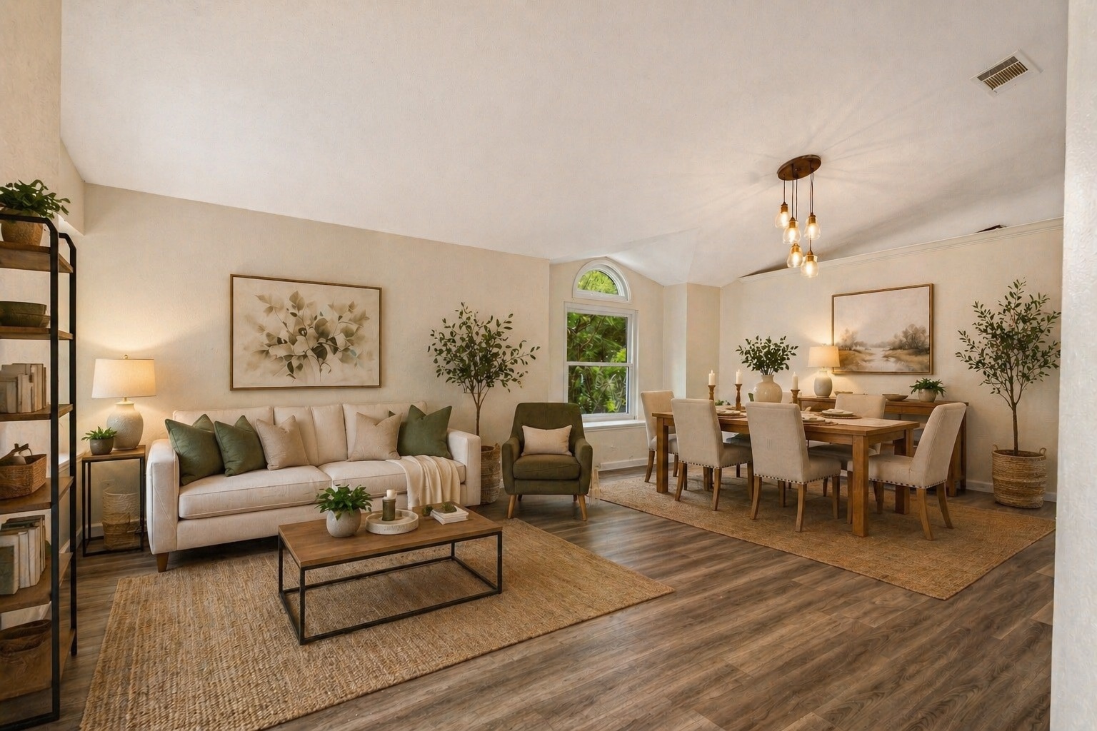 4004 Danli Lane Austin, TX 78749 - Photo 5 of 40 a living room with furniture dining table and a potted plant