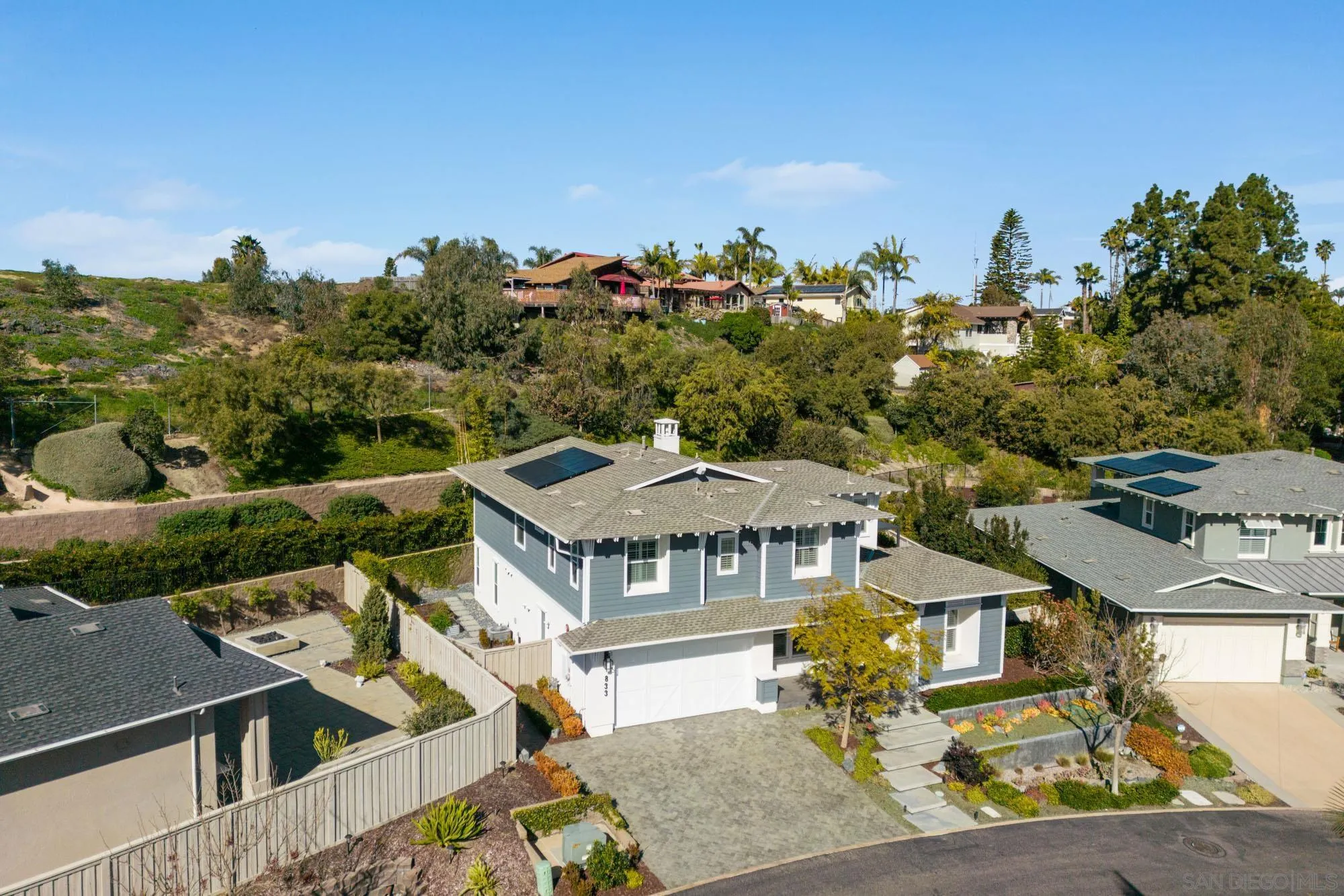 833 Channel Island Drive Encinitas, CA 92024 - Photo 37 of 38 an aerial view of a house with a big yard