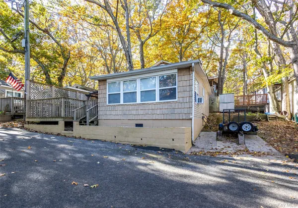 a view of a house with a patio