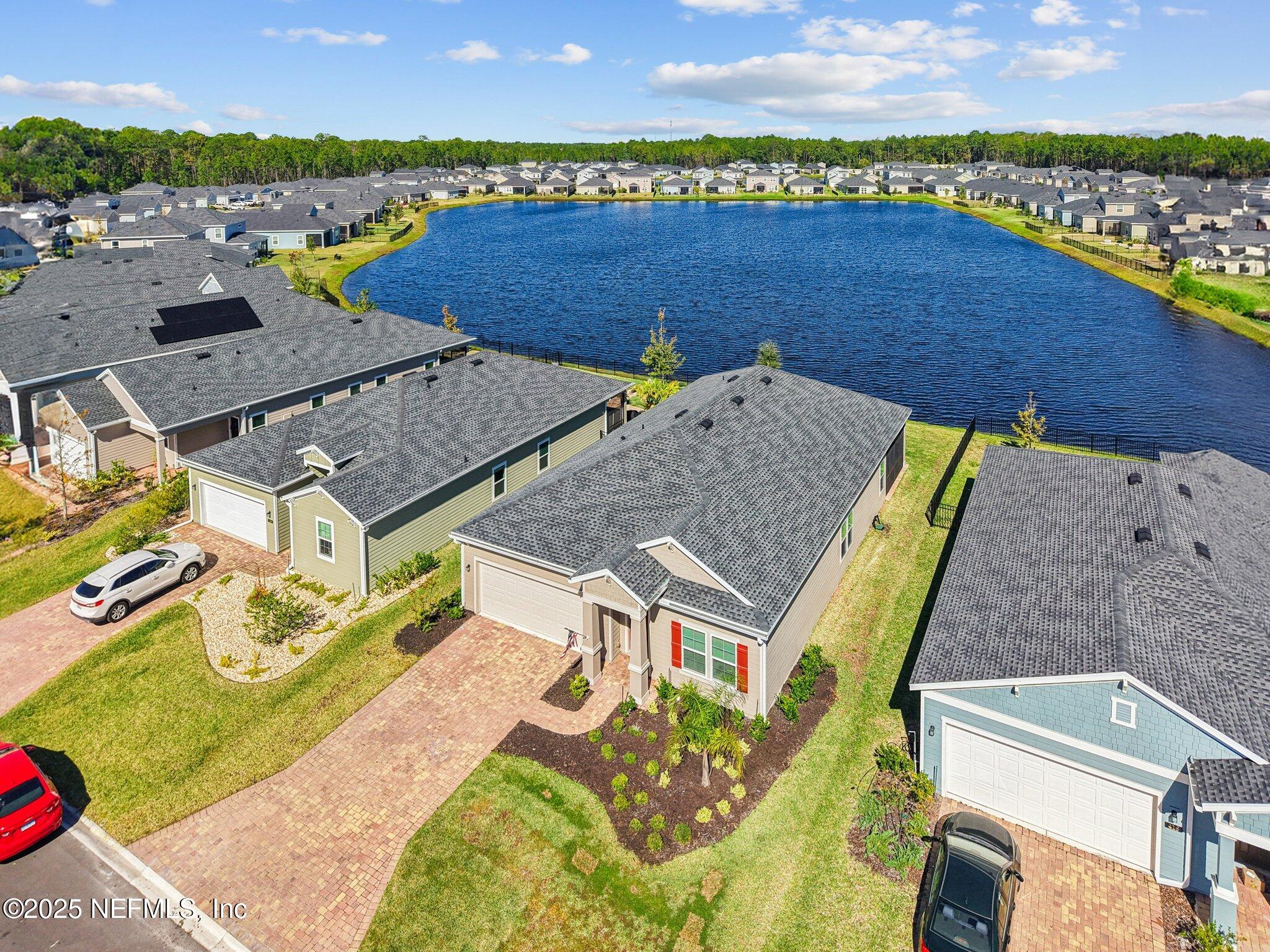 428 Lake Sinclair Street St. Augustine, FL 32084 - Photo 48 of 72 an aerial view of a house with a ocean view