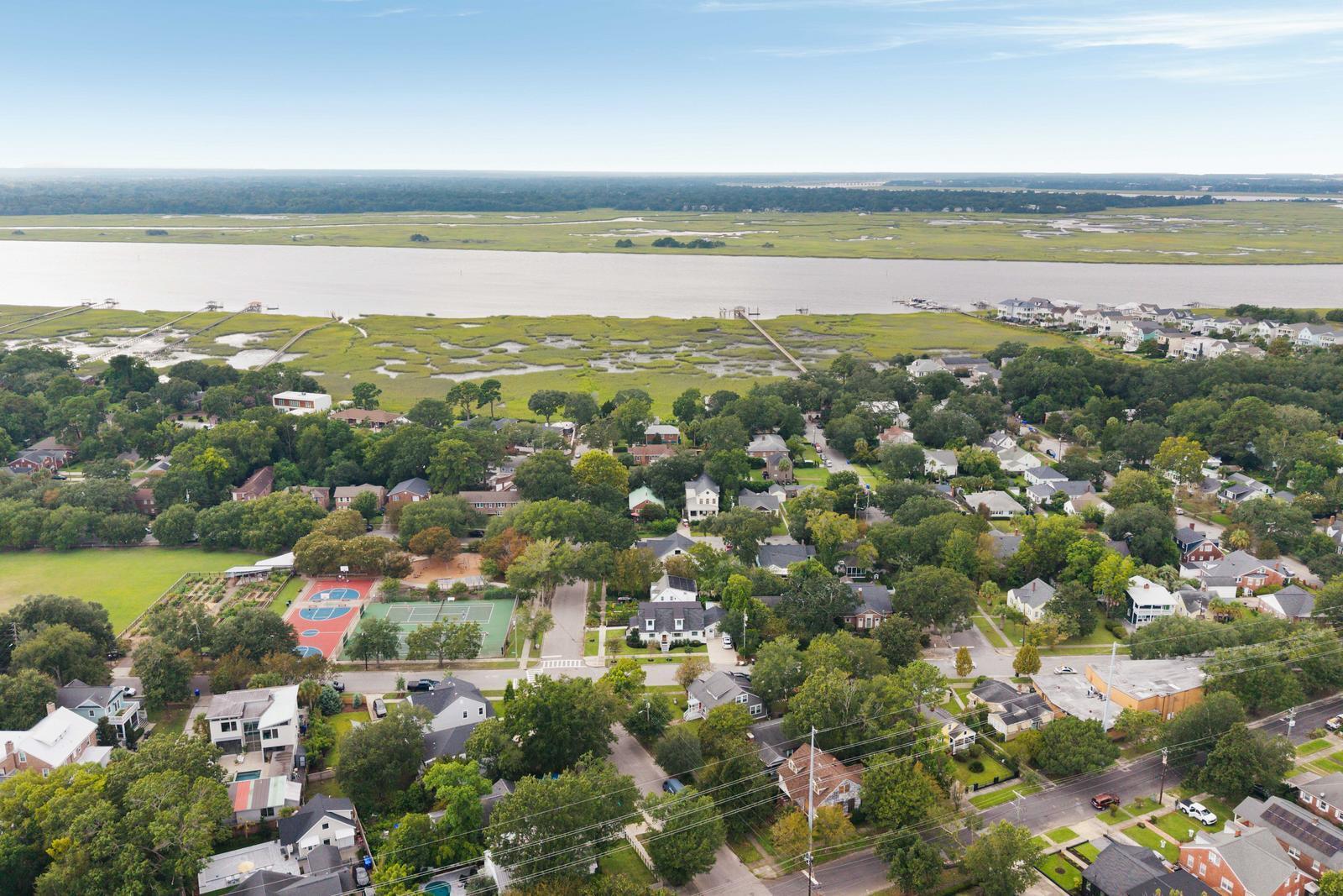 79 Hester Street Charleston, SC 29403 - Photo 45 of 46 Aerial overlooking Ashley Cooper