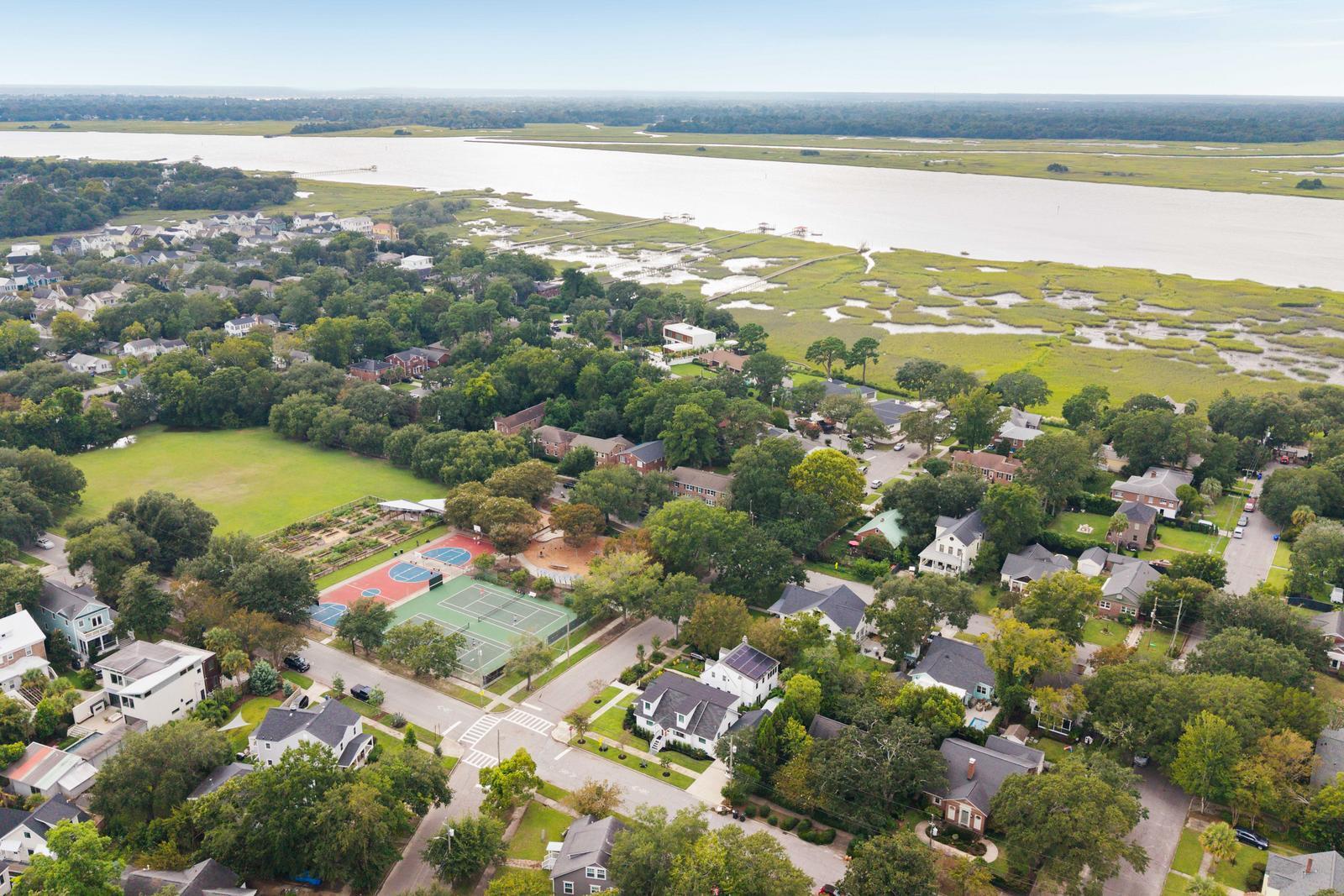79 Hester Street Charleston, SC 29403 - Photo 46 of 46 Aerial Overlooking Corrine Jones Park
