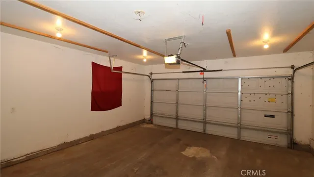 a view of a garage