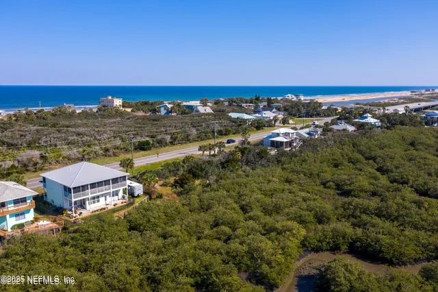 an aerial view of multiple house