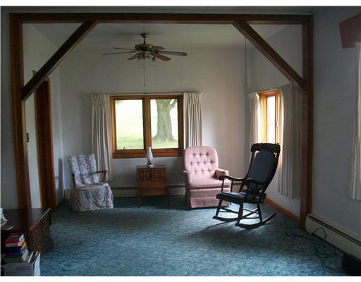 534 Branchton Road Slippery Rock, PA 16057 - Photo 4 of 18 Living Room. Huge space with lots of lighting, wooded beams add warmth and character, and carpet is in good condition!