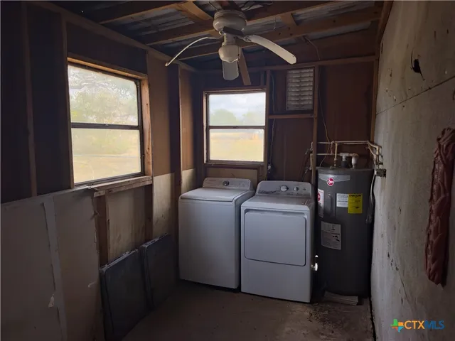 a room with storage and utility