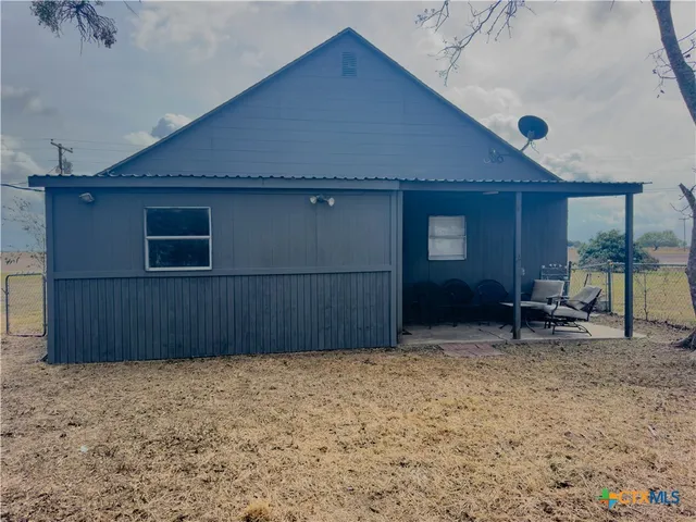 a view of wooden house