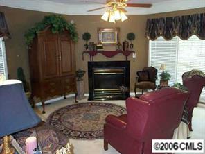3965 Lake Shore Road South Denver, NC 28037 - Photo 5 of 8 a living room with furniture a flat screen tv and a fireplace