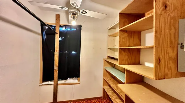 a view of walk in closet