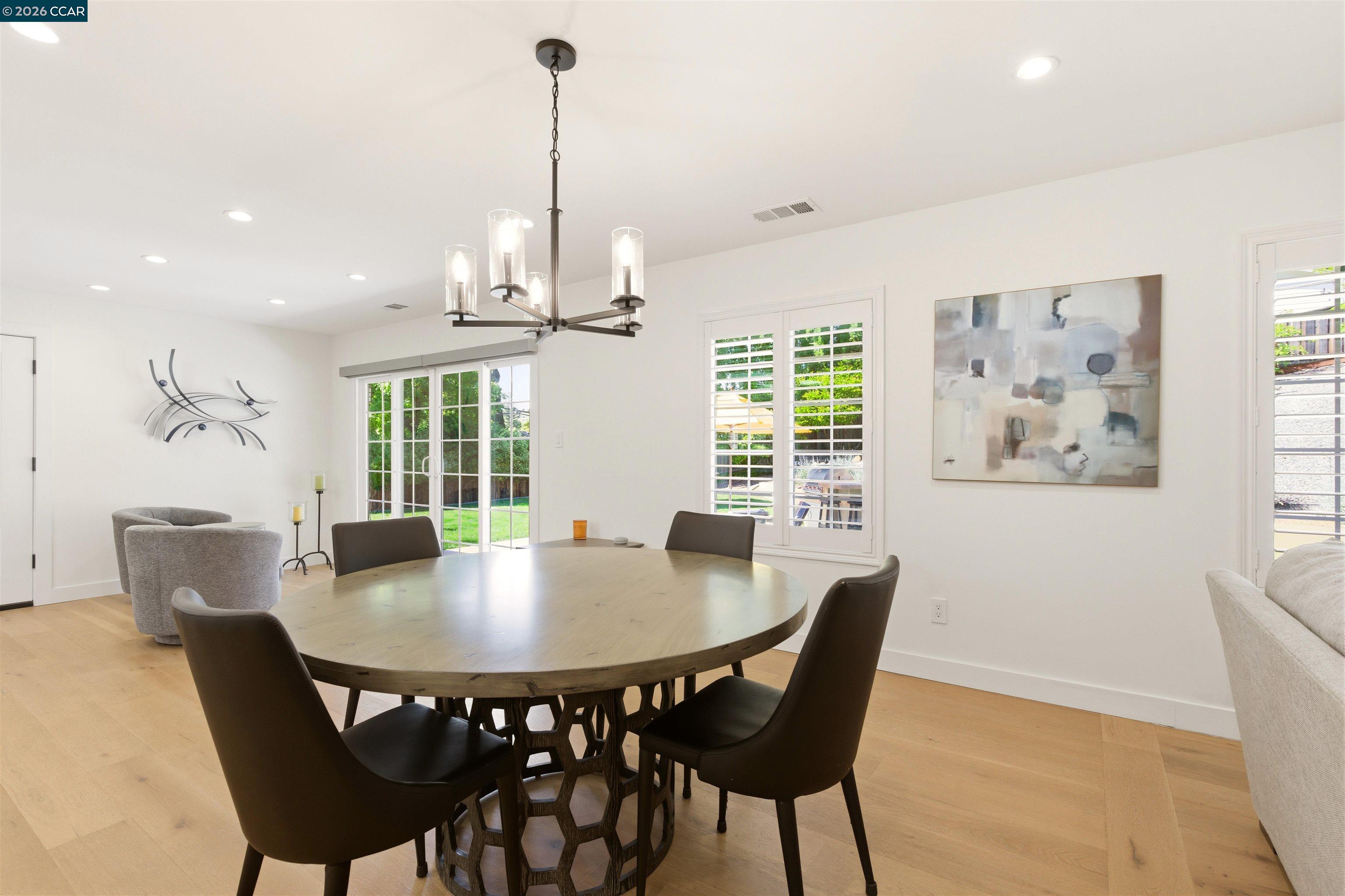 3298 Gloria Terrace Lafayette, CA 94549 - Photo 18 of 40 a view of a dining room with furniture window and outside view