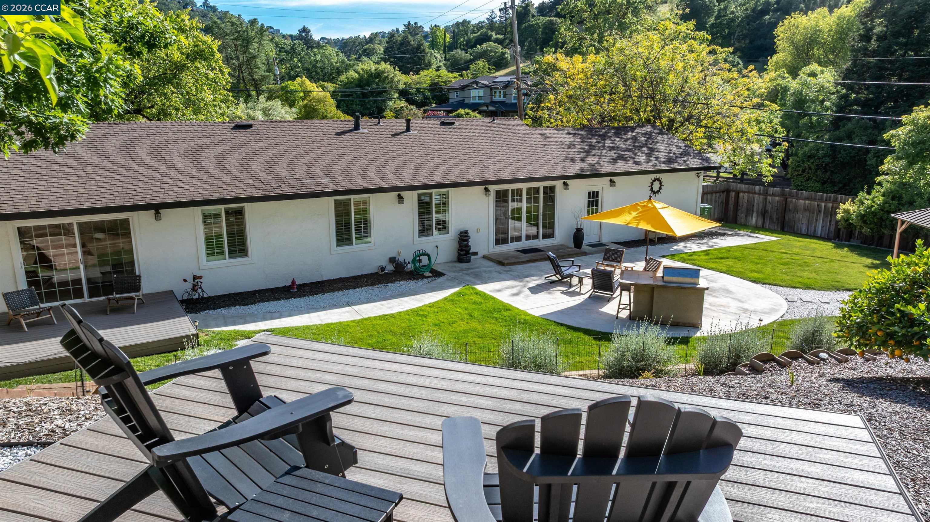 3298 Gloria Terrace Lafayette, CA 94549 - Photo 39 of 40 a view of a house with pool and chairs