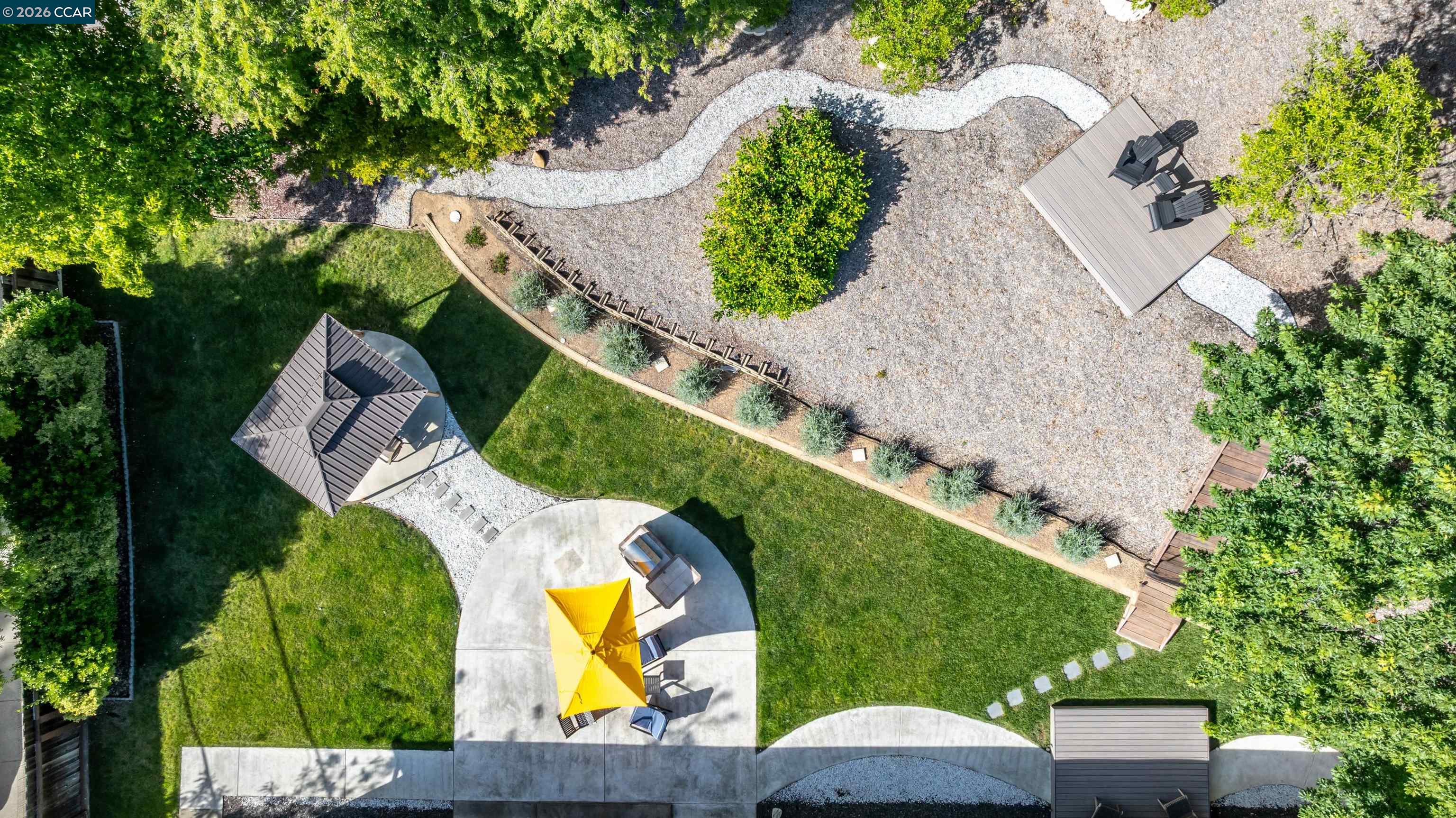 3298 Gloria Terrace Lafayette, CA 94549 - Photo 6 of 40 an aerial view of a house with outdoor swimming pool