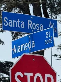 a close up of a street sign