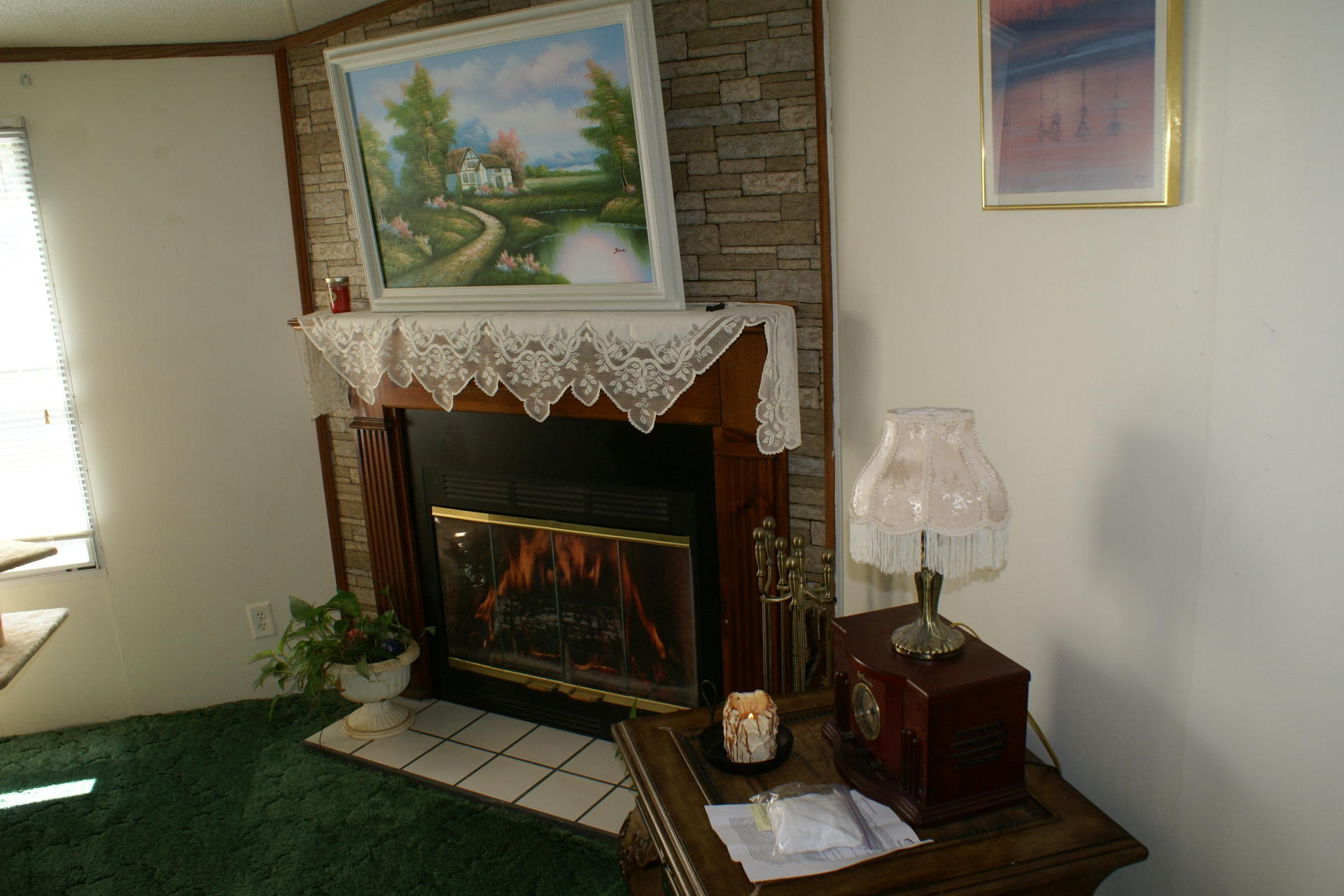 340 Farmington Road Hardy, VA 24101 - Photo 8 of 20 a living room with furniture and a fireplace