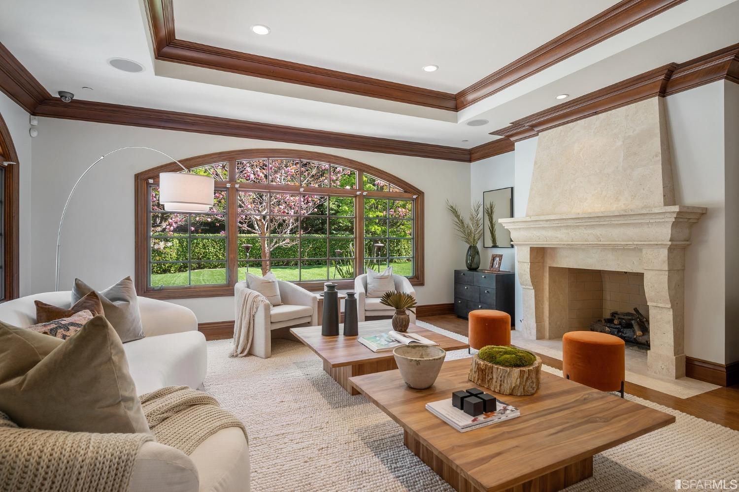 73 Irving Avenue Atherton, CA 94027 - Photo 19 of 99 a living room with furniture and a large window