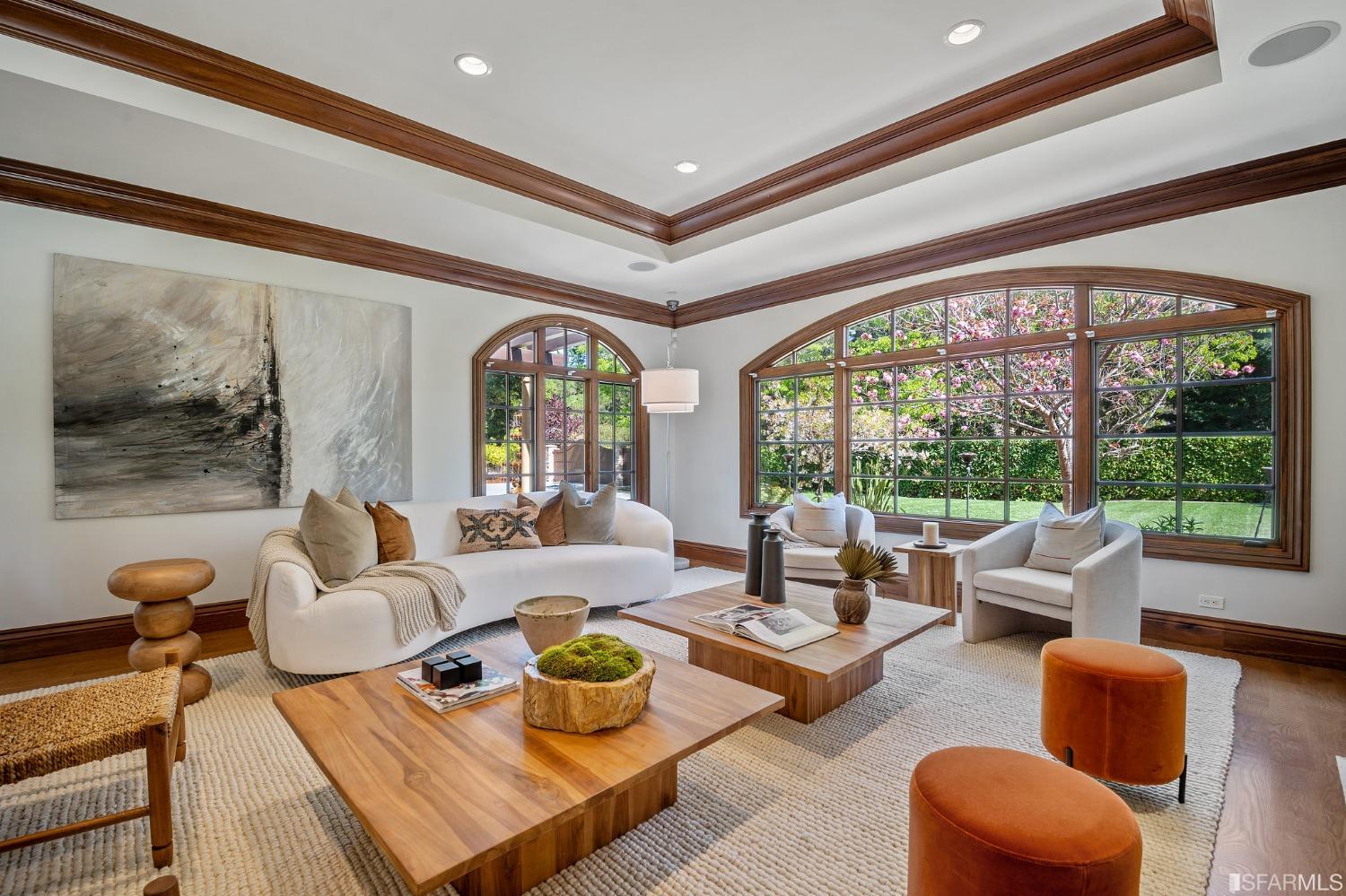 73 Irving Avenue Atherton, CA 94027 - Photo 21 of 99 a living room with furniture and a large window