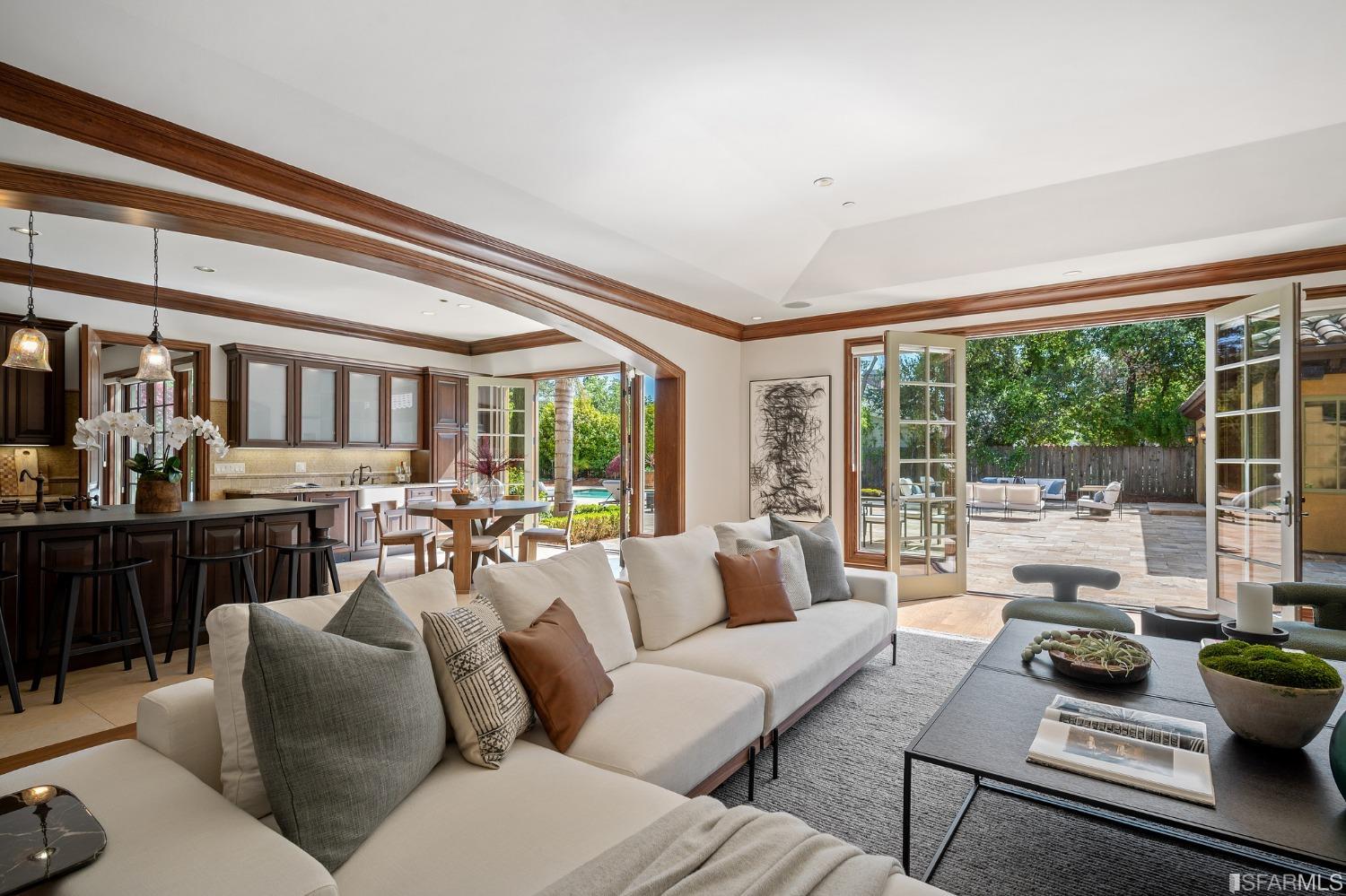 73 Irving Avenue Atherton, CA 94027 - Photo 41 of 99 a living room with furniture and a large window