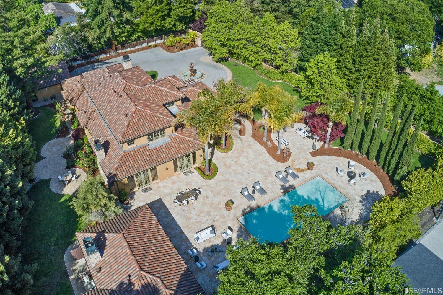 73 Irving Avenue Atherton, CA 94027 - Photo 8 of 99 an aerial view of a house with outdoor space