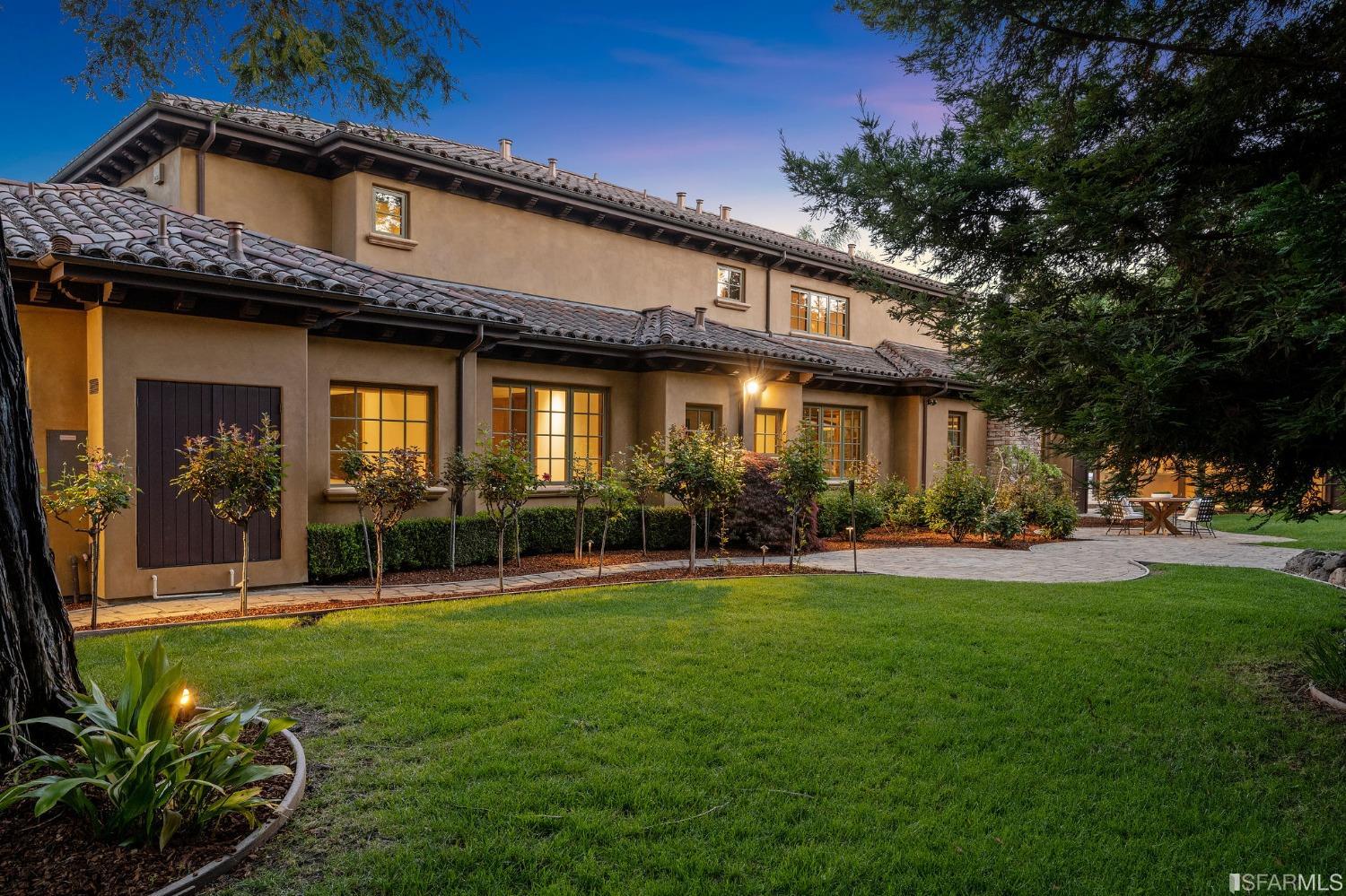 73 Irving Avenue Atherton, CA 94027 - Photo 90 of 99 a view of a house with a yard porch and sitting area