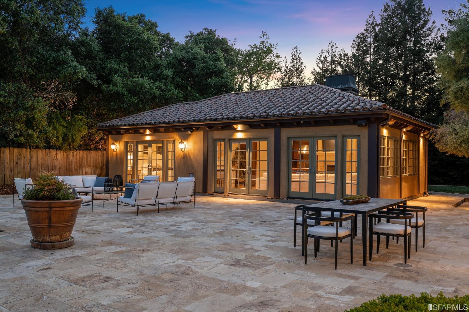 73 Irving Avenue Atherton, CA 94027 - Photo 94 of 99 a view of a chairs and table in patio