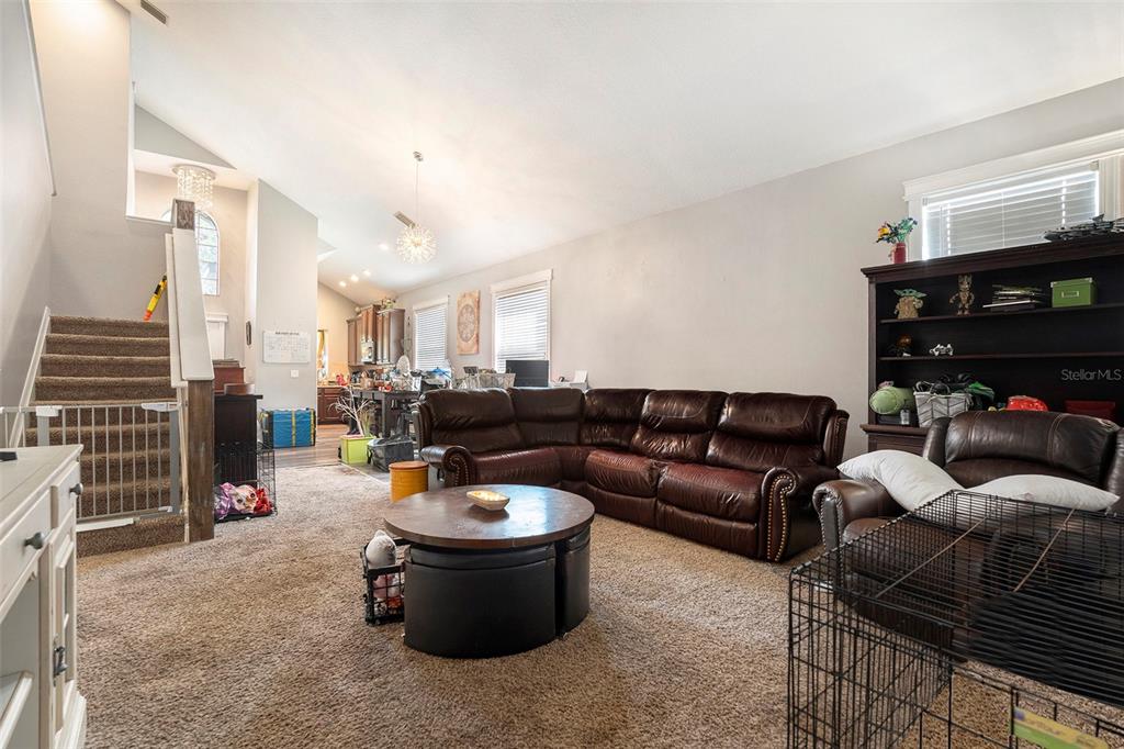 11808 Colony Lakes Boulevard New Port Richey, FL 34654 - Photo 6 of 25 a living room with furniture a fireplace and a window