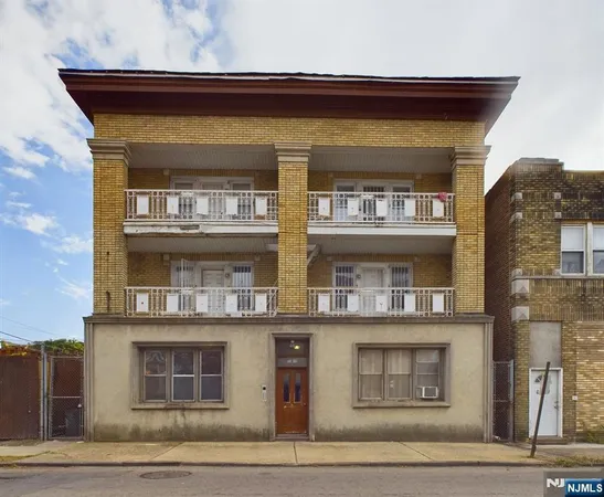 a front view of a building