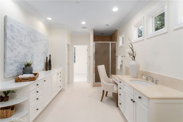 a view of a terrace with a garden