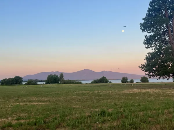 a view of outdoor space and mountain view