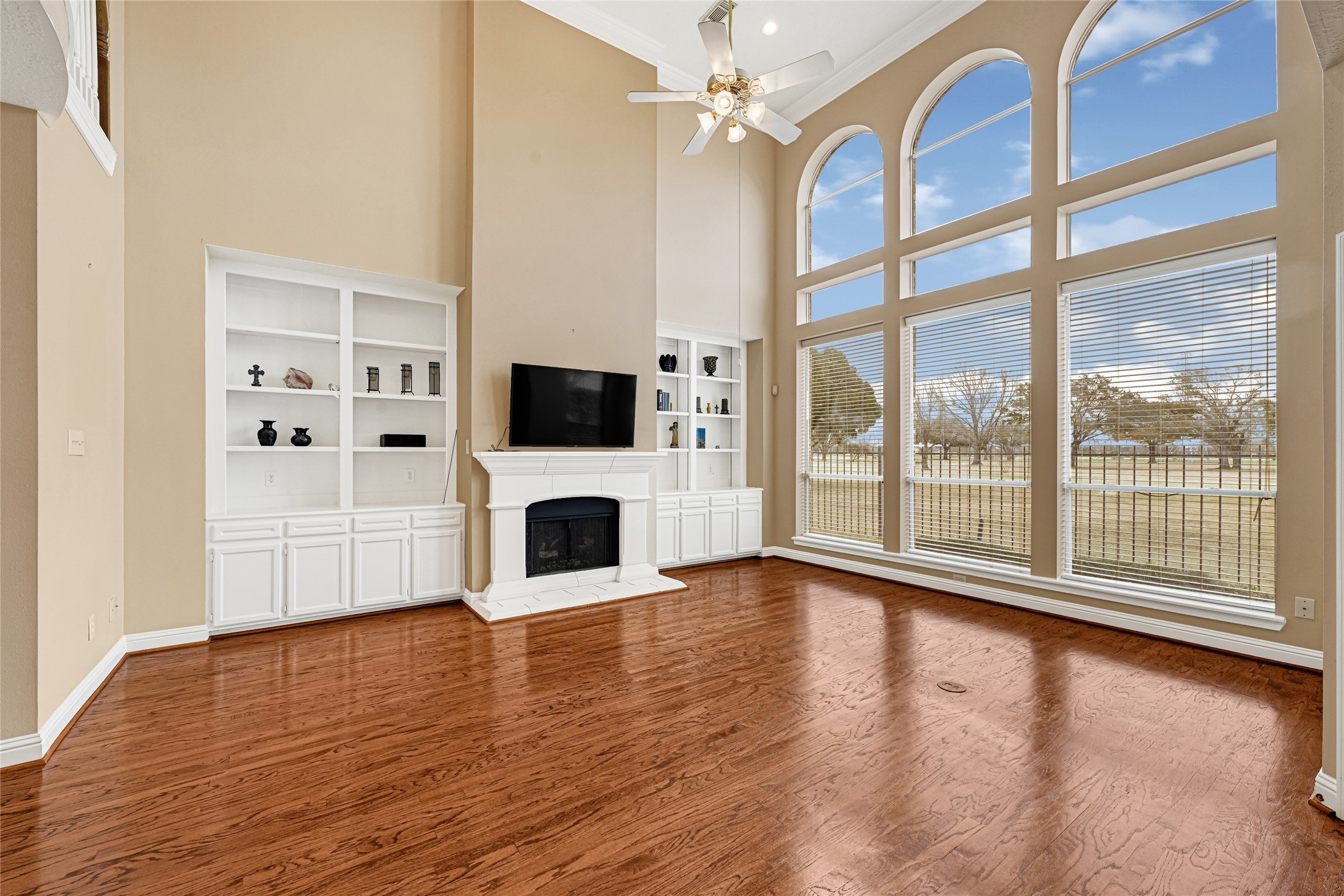 35 Parkway Place Houston, TX 77040 - Photo 19 of 37 a view of livingroom with furniture wooden floor and window