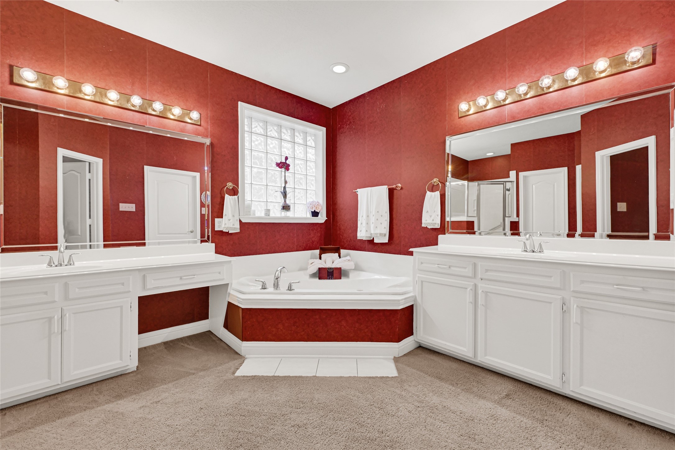 35 Parkway Place Houston, TX 77040 - Photo 23 of 37 a bathroom with a sink vanity and mirror