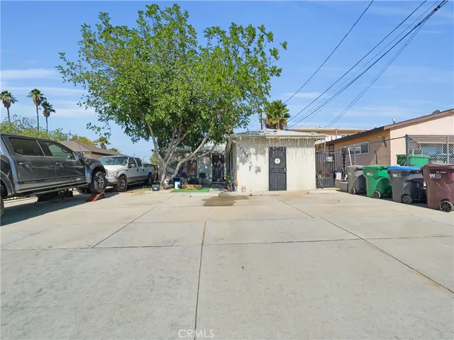 a view of a building with a street