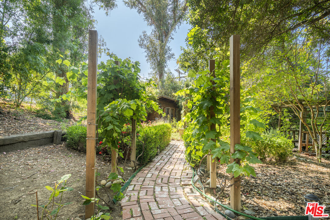 21658 Encina Road Topanga, CA 90290 - Photo 24 of 53 a view of a garden
