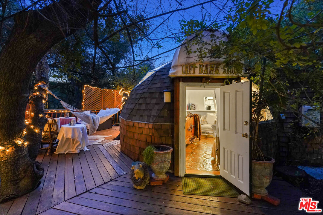 21658 Encina Road Topanga, CA 90290 - Photo 52 of 53 a view of outdoor space with wooden floor and yard