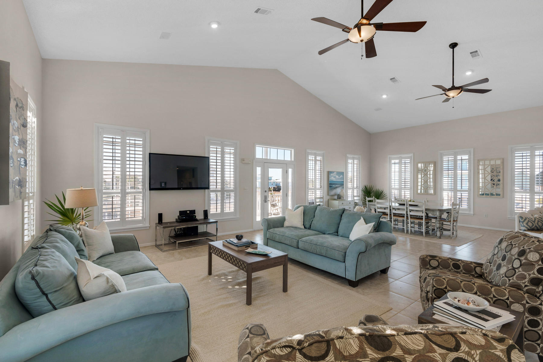 39 Sandy Lane Santa Rosa Beach, FL 32459 - Photo 12 of 87 a living room with furniture and a flat screen tv